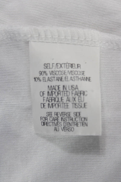 Theory Womens Sleeveless Turtleneck Tank Viscose White Size PP