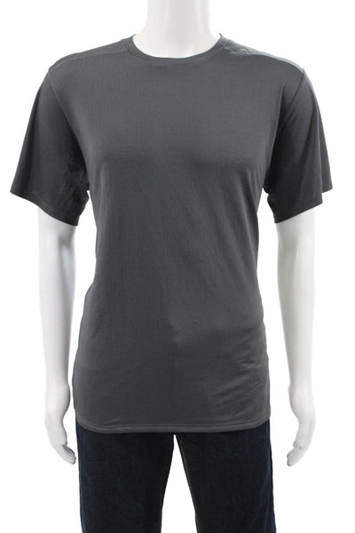Nike Mens Gray Basic Polyester Crew Neck Short Sleeve T-Shirt Size XL