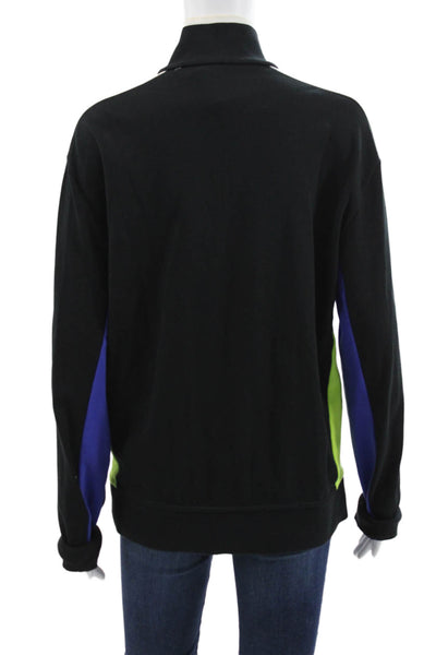 Polo Ralph Lauren Unisex Adults Black Colorblock Zip Track Jacket Size M