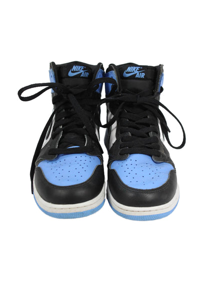 Nike Boys Leather Two-Toned High Top Sneakers Blue Size 7Y