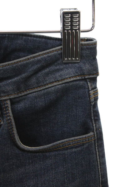 L'Agence Women Skinny High Rise Blue Cotton Jeans Button Fly Size 24