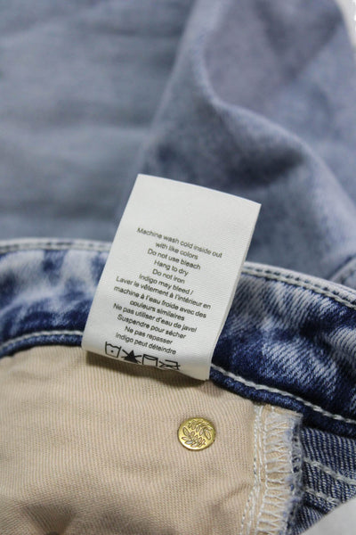 Rag & Bone Women Skinny Jeans Blue Cotton Mid Rise 24 Inseam Size 25