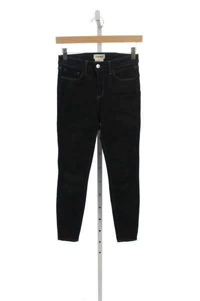 L'Agence Women Skinny Black High Rise Jeans Size 24