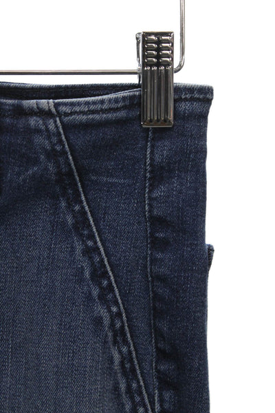 We The Free Womens Skinny High Rise Blue Cotton Blend Jeans Size 25