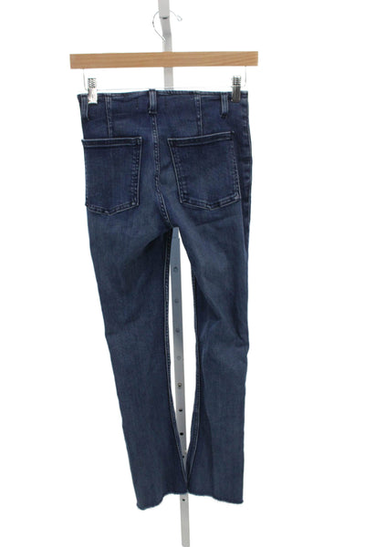 We The Free Womens Skinny High Rise Blue Cotton Blend Jeans Size 25