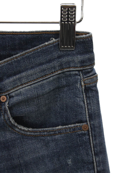 J Brand Womens Skinny Jeans Blue Low Rise Cotton Blend Size 24
