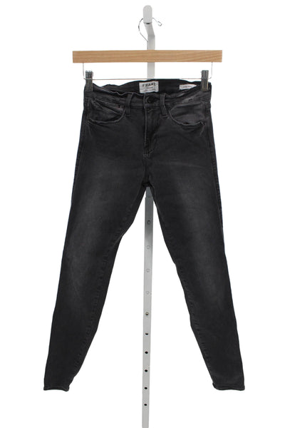 Frame Denim Women Black Skinny Jeans Size 26