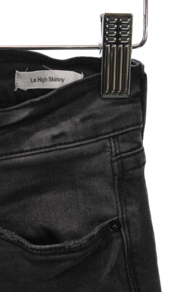 Frame Denim Women Black Skinny Jeans Size 26