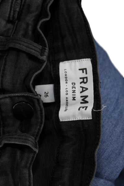 Frame Denim Women Black Skinny Jeans Size 26