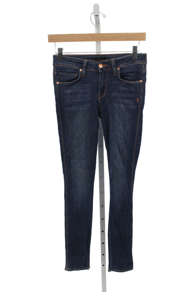 Genetic Denim Women Skinny Jeans Blue Viscose Mid Rise Size 26