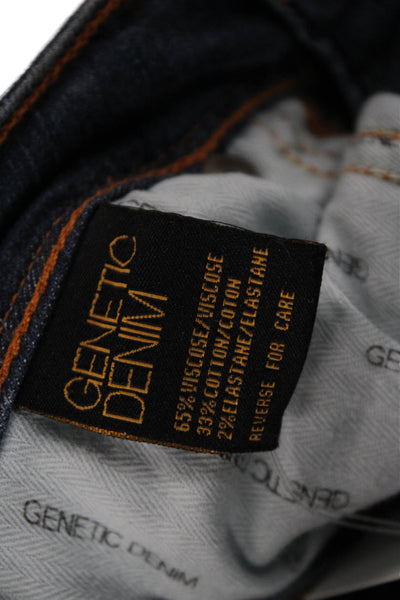 Genetic Denim Women Skinny Jeans Blue Viscose Mid Rise Size 26