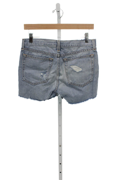 Rag & Bone Jean Womens Blue Cut-Off Cotton Shorts Size 24