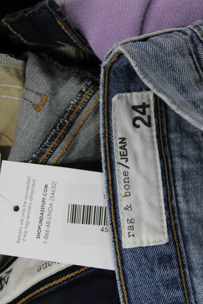 Rag & Bone Jean Womens Blue Cut-Off Cotton Shorts Size 24