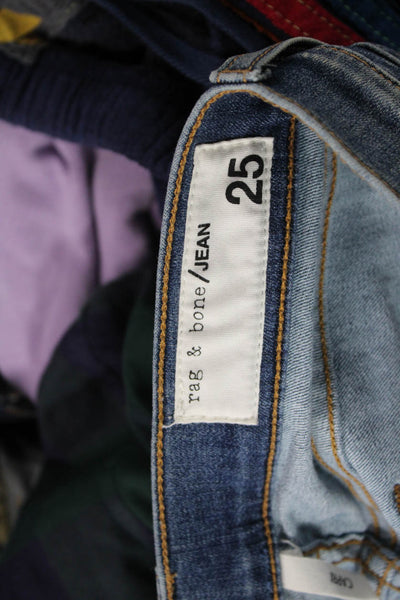 Rag & Bone Jean Women Skinny Jeans Blue Cotton Button Size 25