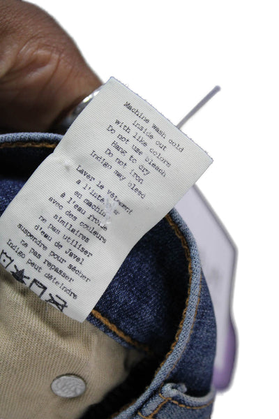Rag & Bone Jean Women Skinny Jeans Blue Cotton Button Size 25