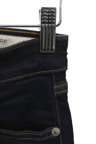Rag & Bone Womens High Rise Skinny Jeans Blue Modal Inseam 26 Size 24
