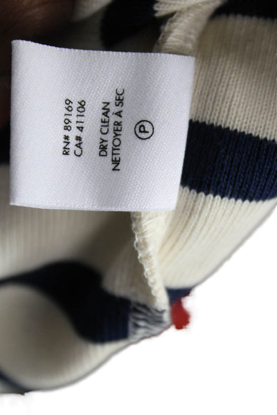 Derek Lam 10 Crosby Women Cotton Striped Nautical Pullover Long Sleeve Size M