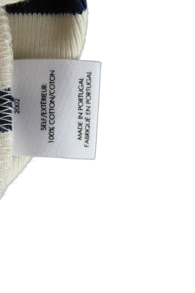 Derek Lam 10 Crosby Women Cotton Striped Nautical Pullover Long Sleeve Size M