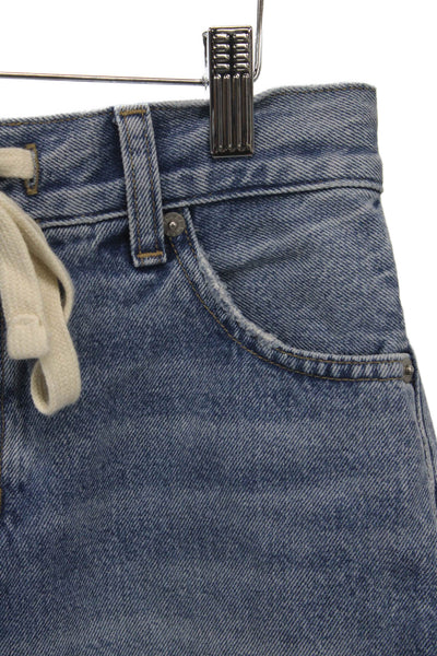 J Crew Women Blue Cut-Off Cotton Shorts Button Size 27