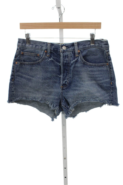 Denim Forum Womens Cut-Off Denim Shorts Blue Size 29