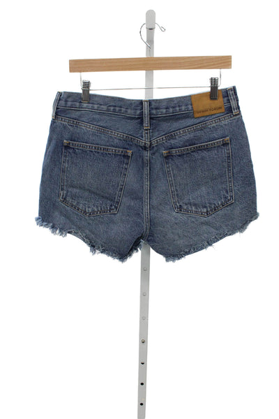 Denim Forum Womens Cut-Off Denim Shorts Blue Size 29