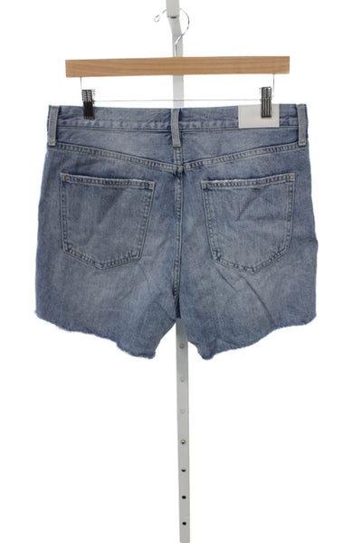 Pistola Womens Cut-Off Cotton Button Shorts Blue Size 30