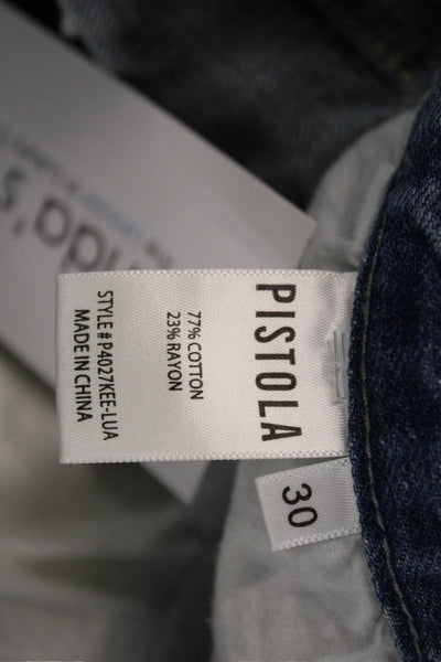Pistola Womens Cut-Off Cotton Button Shorts Blue Size 30