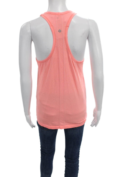 Lululemon Women Racerback Tank Orange Striped Size S