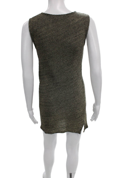 French Connection Women Tank Dress Multicolor Striped V-Neck Sleeveless Size 2