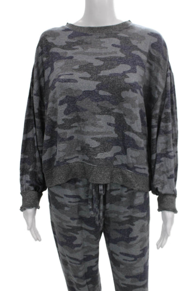 Z Supply Womens Gray Camouflage Rayon Jogger Pants Drawstring Size M