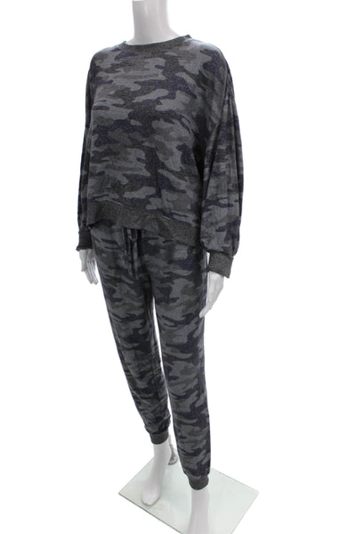 Z Supply Womens Gray Camouflage Rayon Jogger Pants Drawstring Size M