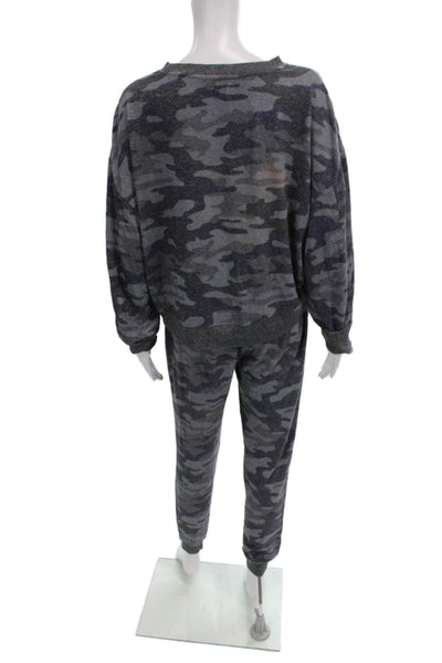 Z Supply Womens Gray Camouflage Rayon Jogger Pants Drawstring Size M