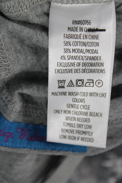 Robert Graham Mens Pullover Hoodie Gray Cotton Modal Blend Drawstring Size XL
