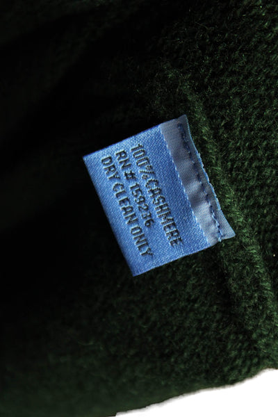 J. Mclaughlin Mens Pullover Cashmere Mock Neck Sweater Green Size L