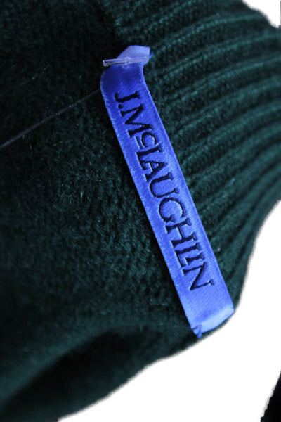 J. Mclaughlin Mens Pullover Cashmere Mock Neck Sweater Green Size L