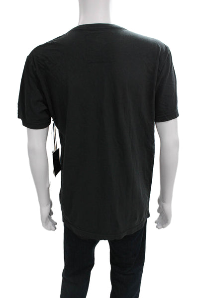 Clinch Mens Black Band Graphic Cotton T-Shirt Short Sleeve Size 2XL