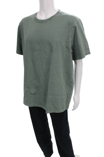 J Crew Mens Basic Green Cotton Crew Neck T-Shirt Size 2XL