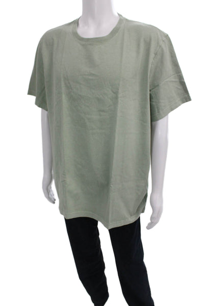 J Crew Mens Basic Solid Green Short Sleeve Cotton T-Shirt Size 2XL