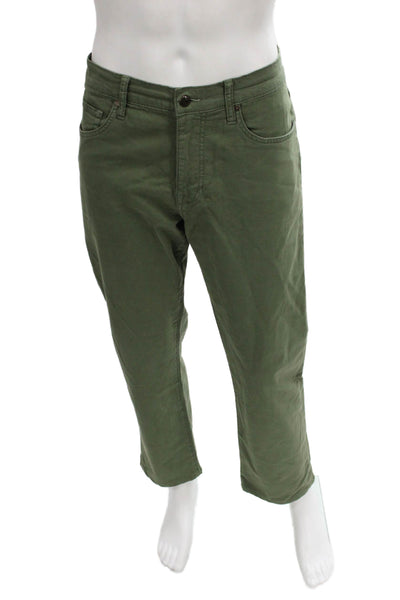 Joes Jeans Mens Straight Green Cotton Jeans Size 36
