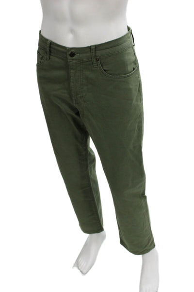 Joes Jeans Mens Straight Green Cotton Jeans Size 36