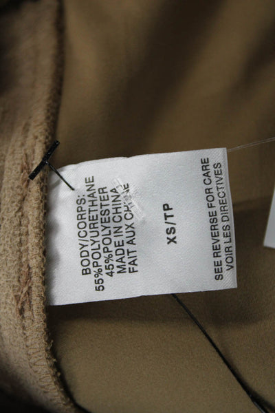 Cami NYC Women Cropped Pants Beige Polyurethane Drawstring Size XS