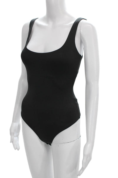 ALIX NYC Womens Black Sleeveless Scoop Neck One Piece Bodysuit Size XS