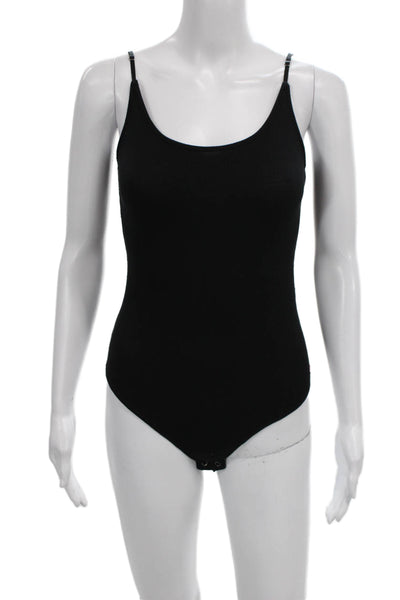 Philanthropy Women One Piece Bodysuit Black Modal Scoop Neck Sleeveless Size XS