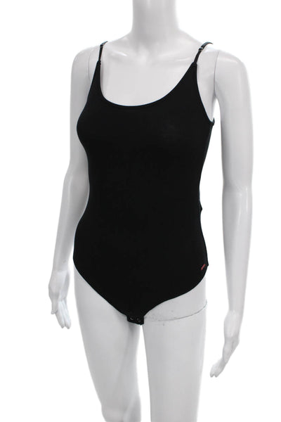 Philanthropy Women One Piece Bodysuit Black Modal Scoop Neck Sleeveless Size XS