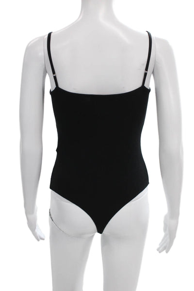 Philanthropy Women One Piece Bodysuit Black Modal Scoop Neck Sleeveless Size XS