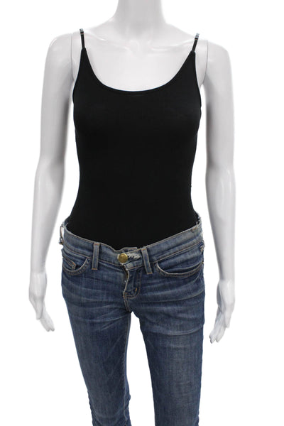 Philanthropy Women One Piece Bodysuit Black Modal Scoop Neck Sleeveless Size XS