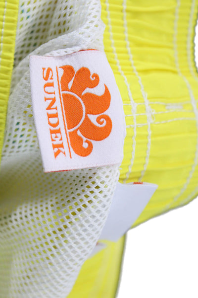 Sundek Childrens Boys Swim Shorts Yellow Blue Size 10