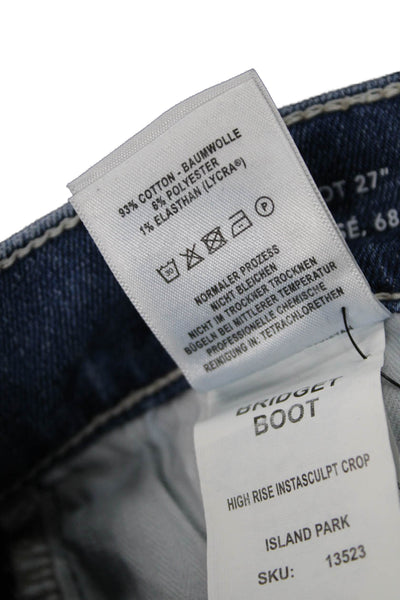 DL1961 Women Bootcut Jeans Blue High Rise Cotton Size 24