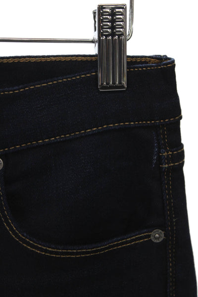 Hudson Womens Blue Skinny Jeans Mid Rise Button Closure Size 28