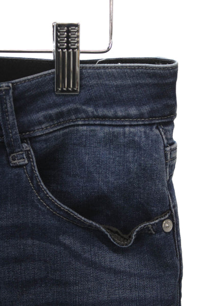 Wit & Wisdom Womens Skinny Jeans Blue Mid Rise Button Cotton Blend Size 4